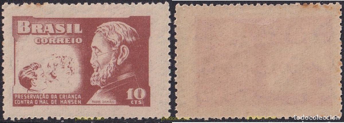 Sellos: 797562 HINGED BRASIL 1952 A BENEFICIO DE LOS FONDOS ANTILEPRA