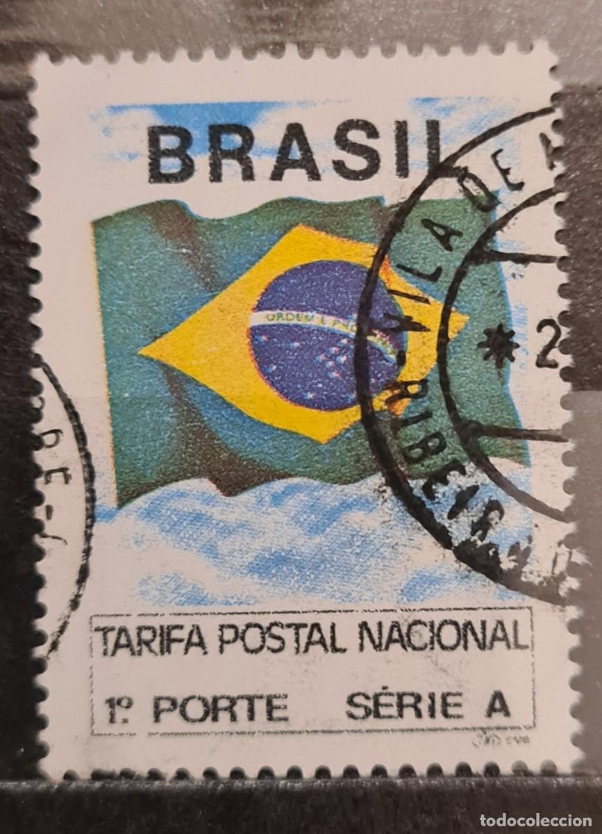 Sellos: Sello usado de Brasil 1991: Sello de cambio de tarifa