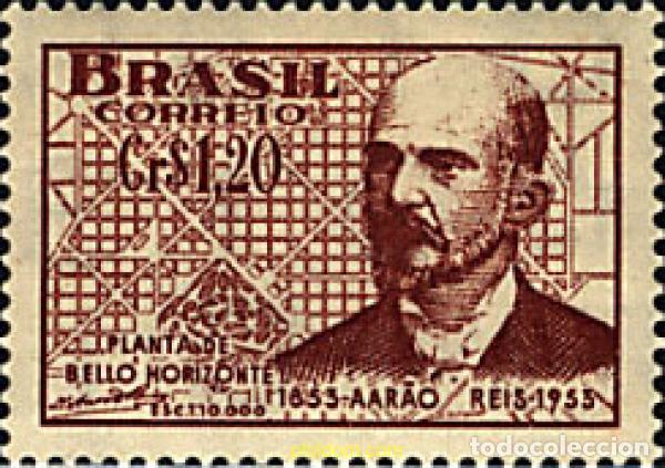 Sellos: 797625 MNH BRASIL 1953 CENTENARIO DEL NACIMIENTO DE AARAON REIS