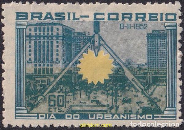 Sellos: 797624 HINGED BRASIL 1952 DIA DEL URBANISMO