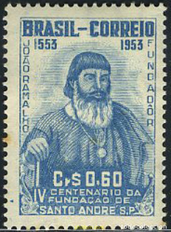 Sellos: 168263 MNH BRASIL 1953 4 CENTENARIO DE LA CIUDAD DE SANTO ANDRE