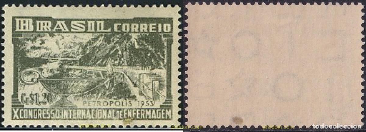 Sellos: 797635 MNH BRASIL 1953 10 CONGRESO INTERNACIONAL DE CURAS MEDICAS EN HOSPITALES EN PETROPOLIS