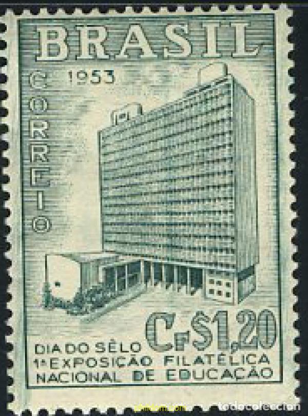 Sellos: 339724 HINGED BRASIL 1953 1 EXPOSICION FILATELICA NACIONAL DE LA EDUCACION Y EL DIA DEL SELLO