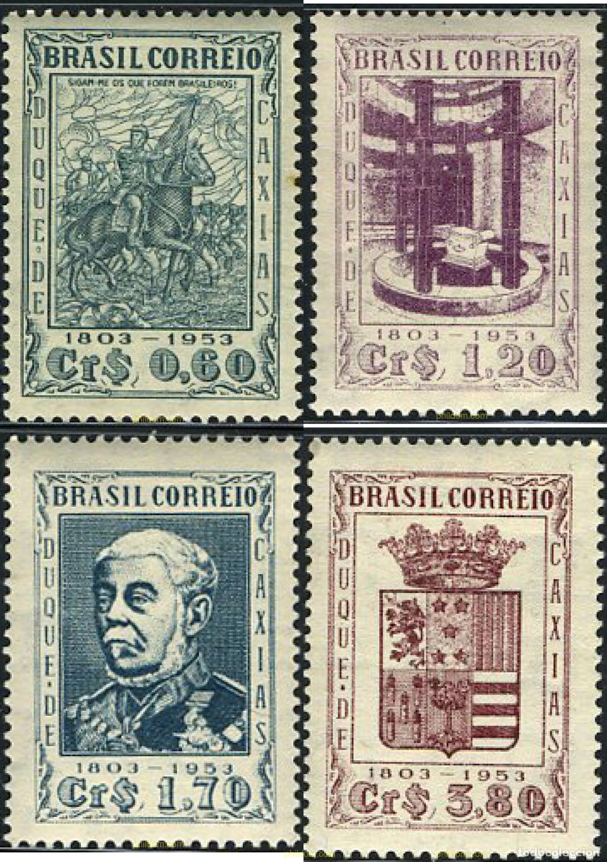 Sellos: 797666 MNH BRASIL 1953 CIENTO CINCUENTA CENTENARIO DEL NACIMIENTO DEL GENERAL DEL DUQUE DE CAXIAS