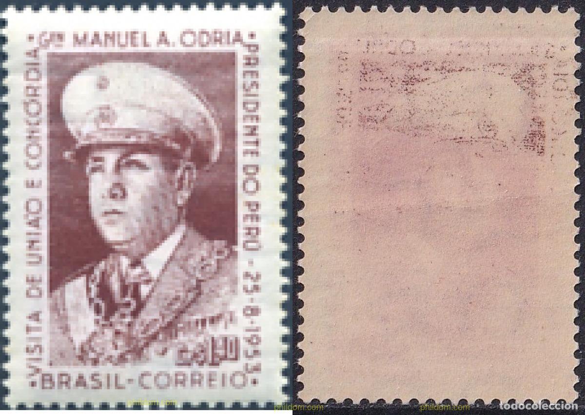 Sellos: 797670 MNH BRASIL 1953 EMITIDO PARA LA OCASION DE LA VISITA DEL GENERAL MANUEL A. ODRIA DE LA REPUB