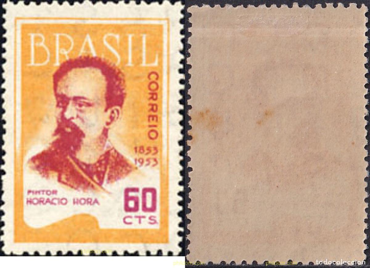 Sellos: 797671 HINGED BRASIL 1953 CENTENARIO DEL NACIMIENTO DEL PINTOR HORACIO HORA