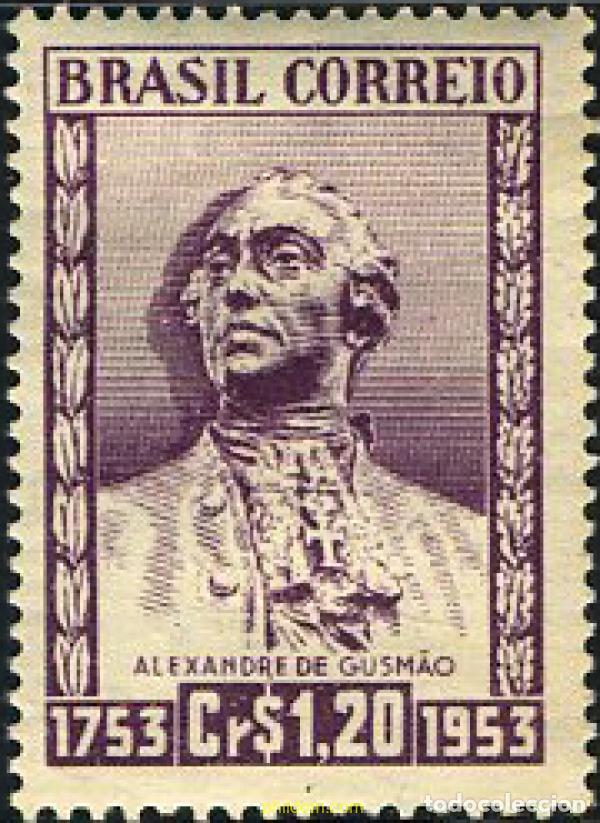 Sellos: 168500 MNH BRASIL 1954 BICENTENARIO DE LA MUERTE DE ALEXANDER DE GUSMAO