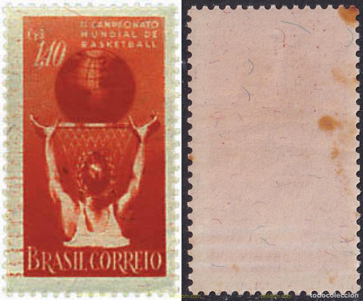 Sellos: 797953 MNH BRASIL 1954 2 CAMPEONATO DEL MUNDO DE BALONCESTO