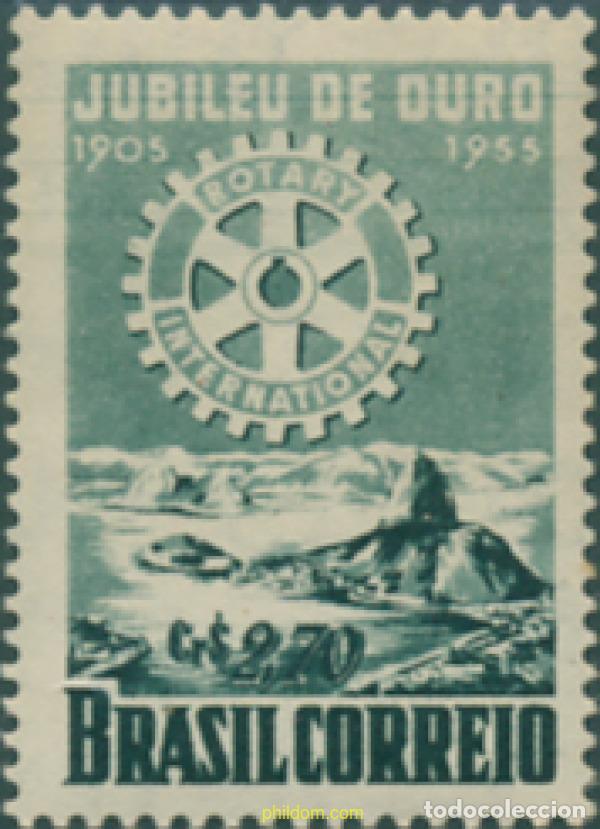Sellos: 168761 MNH BRASIL 1955 CINCUENTA CENTENARIO DE ROTATIVO INTERNACIONAL