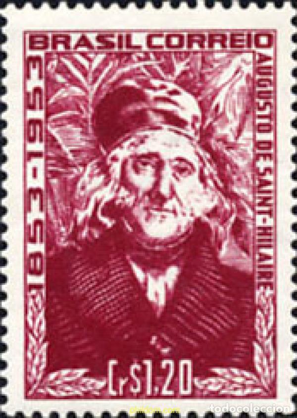 Sellos: 797998 MNH BRASIL 1953 CENTENARIO DE LA MUERTE DEL EXPLORADOR AUGUSTO DE SAINT-HILAIRE