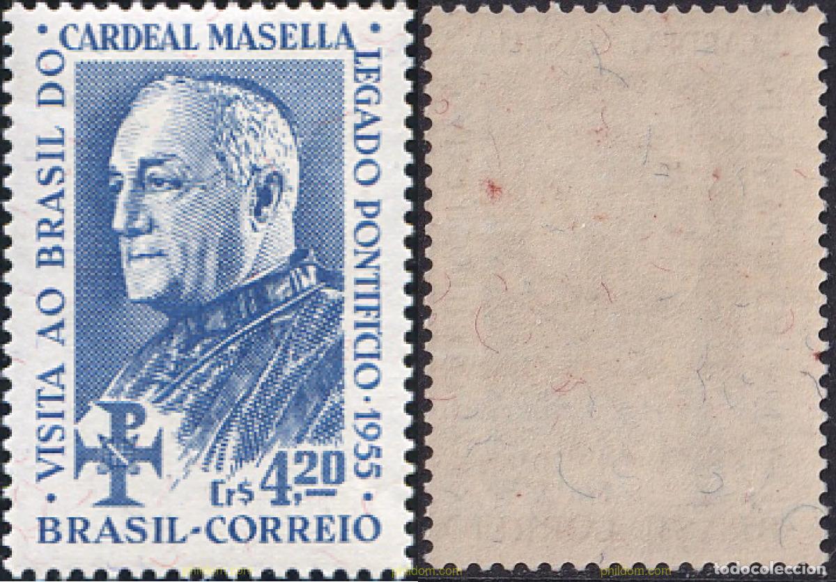Sellos: 798068 MNH BRASIL 1955 VISITA DEL LEGADO PONTIFICIAL