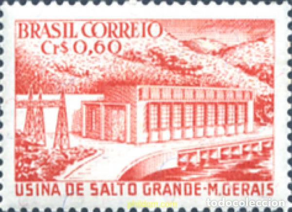 Sellos: 168869 MNH BRASIL 1956 INAGURACION DE LA REPRESA DE SALTO GRANDE