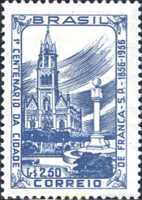 Sellos: 798131 MNH BRASIL 1956 CENTENARIO DE LA CIUDAD DE FRANCA