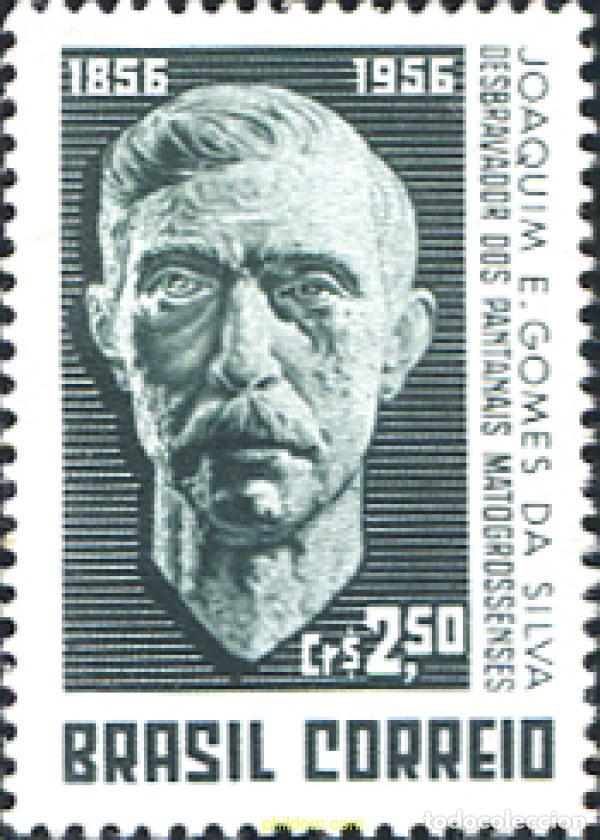 Sellos: 798152 HINGED BRASIL 1957 CENTENARIO DEL NACIMIENTO DE JOAQUIN E. GOM&Egrave;S DA SILVA