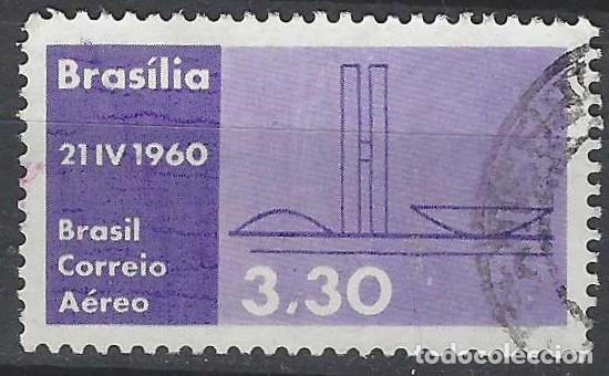 Selos: BRASIL 1960 - INAUGURACI&Oacute;N DE BRASILIA COMO NUEVA CAPITAL - USADO