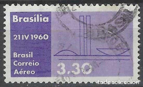 Selos: BRASIL 1960 - INAUGURACI&Oacute;N DE BRASILIA COMO NUEVA CAPITAL - USADO