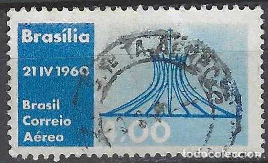 Selos: BRASIL 1960 - INAUGURACI&Oacute;N DE BRASILIA COMO NUEVA CAPITAL, A&Eacute;REO - USADO