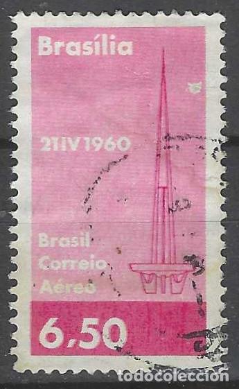 Selos: BRASIL 1960 - INAUGURACI&Oacute;N DE BRASILIA COMO NUEVA CAPITAL, A&Eacute;REO - USADO