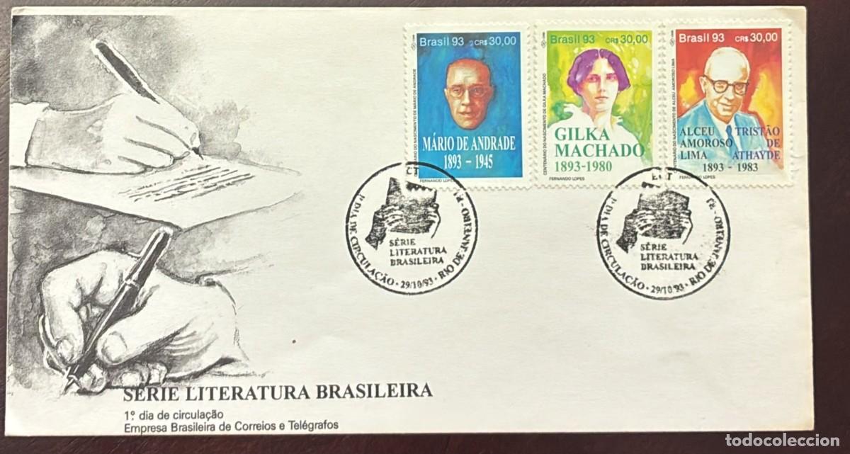 Sellos: TS.)1993, BRAZIL, FIRST DAY COVER, PRE-PRINTED TO COMMEMORATE THE BIRTH CENTENNIAL OF THREE PROMINEN
