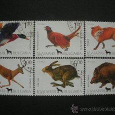 Sellos: BULGARIA 1993 IVERT 3535/40 FAUNA - ANIMALES DE CAZA