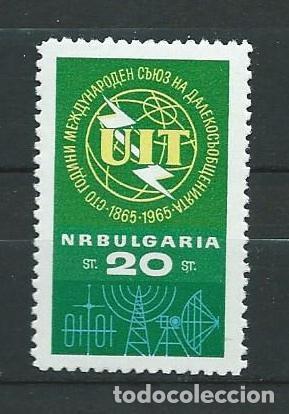 Sellos: Bulgaria, 1965, MNH** Centenario de la UIT. - Foto 1