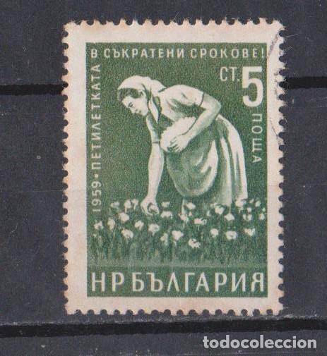 Sellos: BULGARIA 1958 RECOLECTORA ALGODON - Foto 1