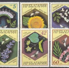 Sellos: BULGARIA 1987 - YVERT 3103/2108 ** NUEVO SIN FIJASELLOS - FAUNA Y FLORA. ABEJAS Y PLANTAS