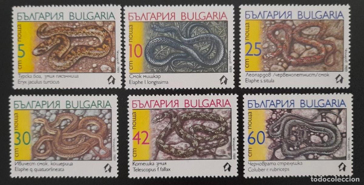 Sellos: SL) BULGARIA SNAKES MNH - Foto 1