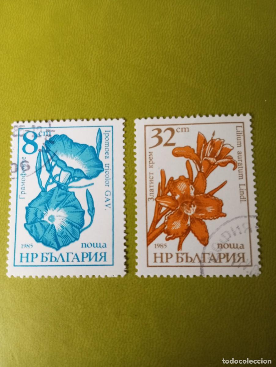 Sellos: BULGARIA, 1986, FLORES, YT 3024/5