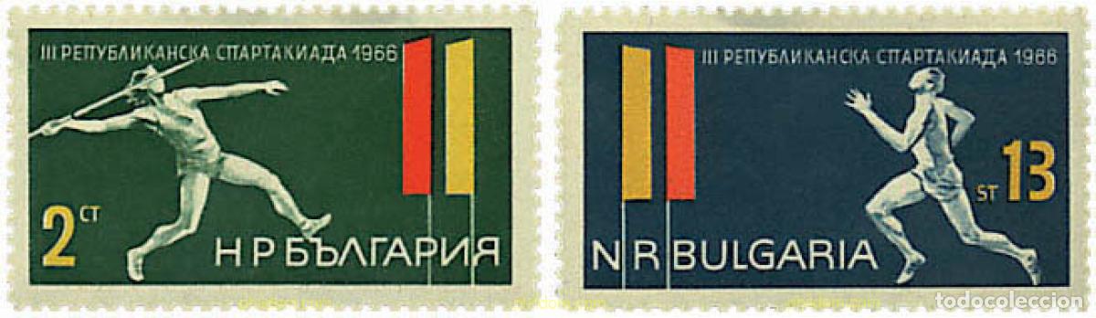 Sellos: 281253 HINGED BULGARIA 1966 3 SPARTAKIADAS