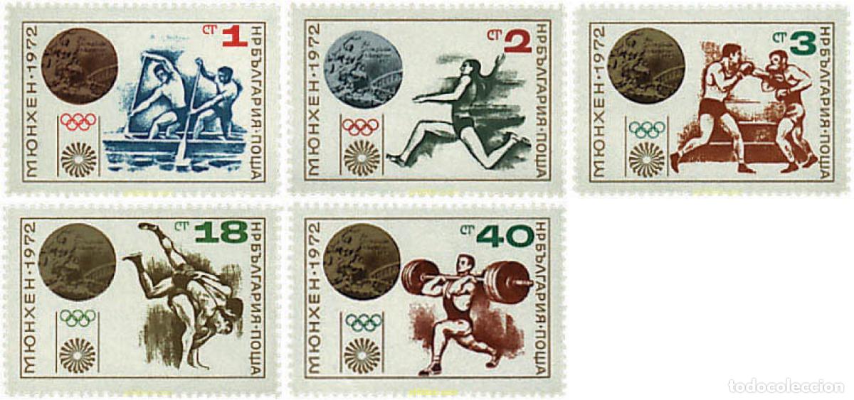 Sellos: 259584 HINGED BULGARIA 1972 20 JUEGOS OLIMPICOS VERANO MUNICH 1972