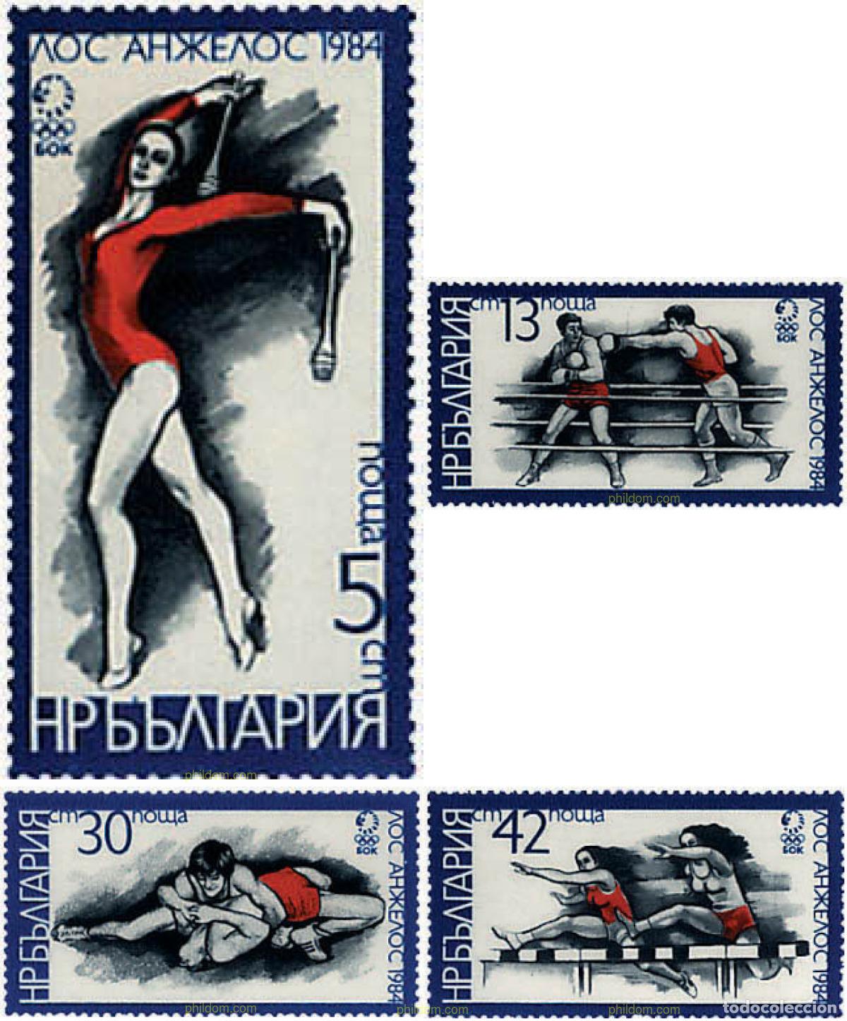 Sellos: 82171 MNH BULGARIA 1983 23 JUEGOS OLIMPICOS VERANO LOS ANGELES 1984