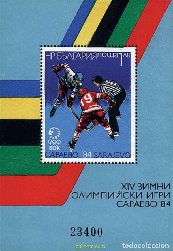 Sellos: 82199 MNH BULGARIA 1984 14 JUEGOS OLIMPICOS INVIERNO SARAJEVO 1984