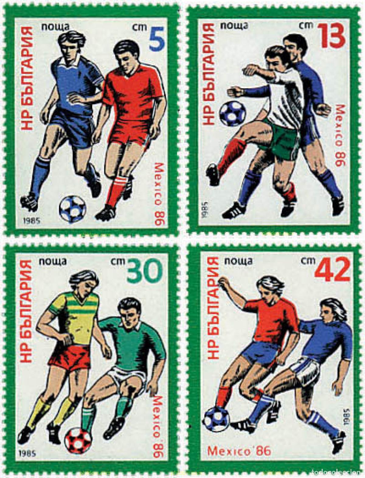 Sellos: 82296 MNH BULGARIA 1985 COPA DEL MUNDO DE FUTBOL. MEXICO-86