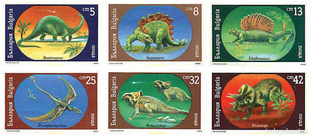 Sellos: 97768 MNH BULGARIA 1990 FAUNA PREHISTORICA