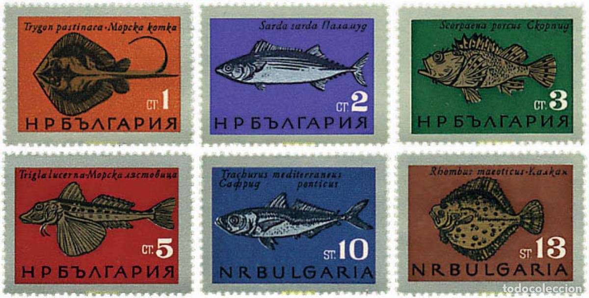 Sellos: 80909 MNH BULGARIA 1965 PECES