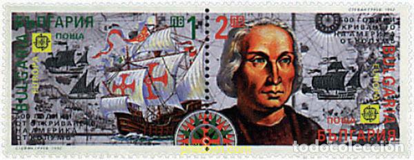 Sellos: 5696 MNH BULGARIA 1992 EUROPA CEPT. 500 ANIVERSARIO DEL DESCUBRIMIENTO DE AMERICA