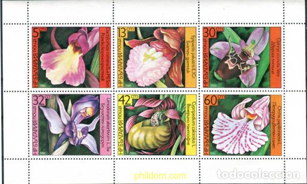 Sellos: 8120 MNH BULGARIA 1986 ORQUIDEAS