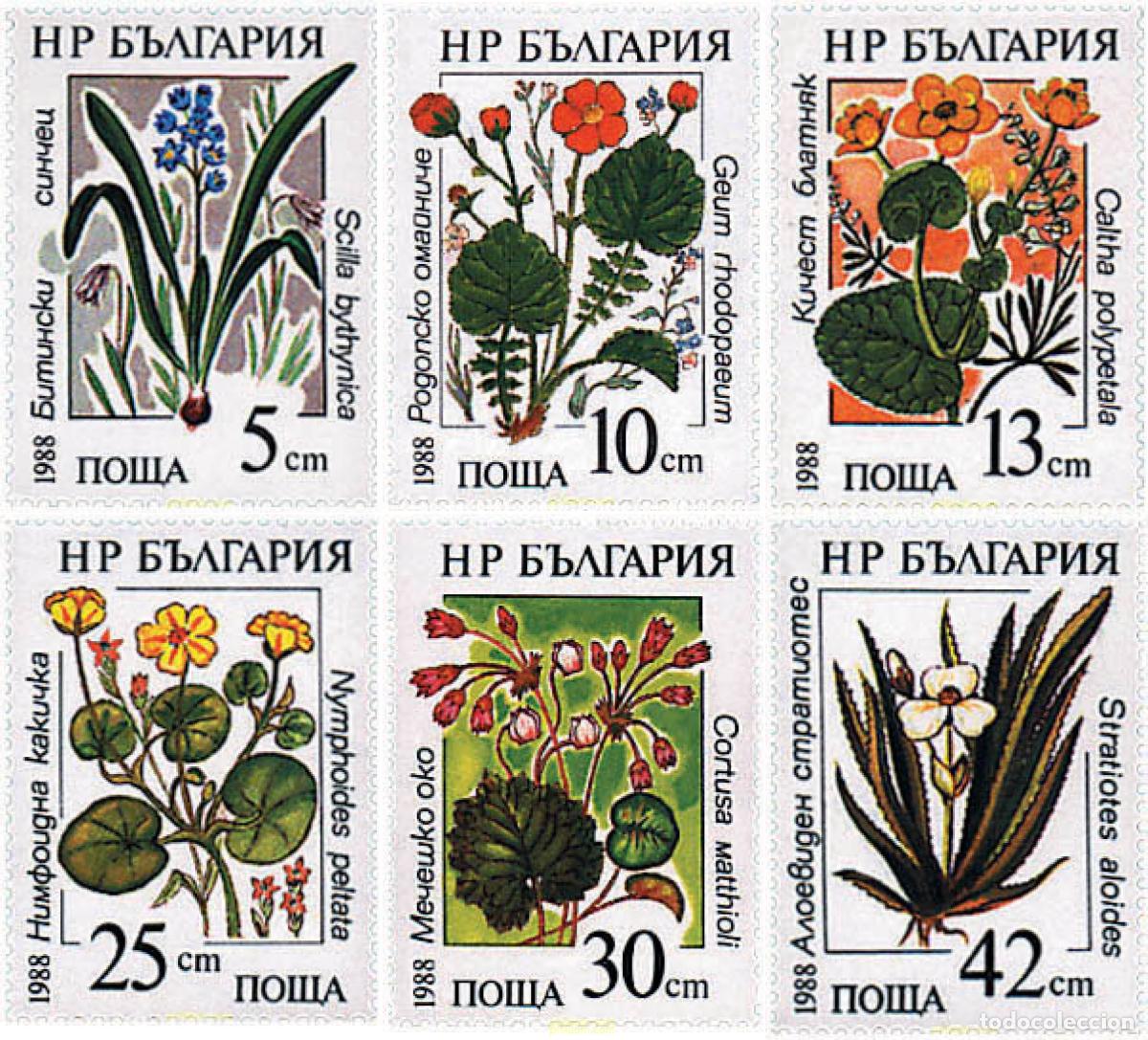 Sellos: 83637 MNH BULGARIA 1988 PLANTAS ACUATICAS