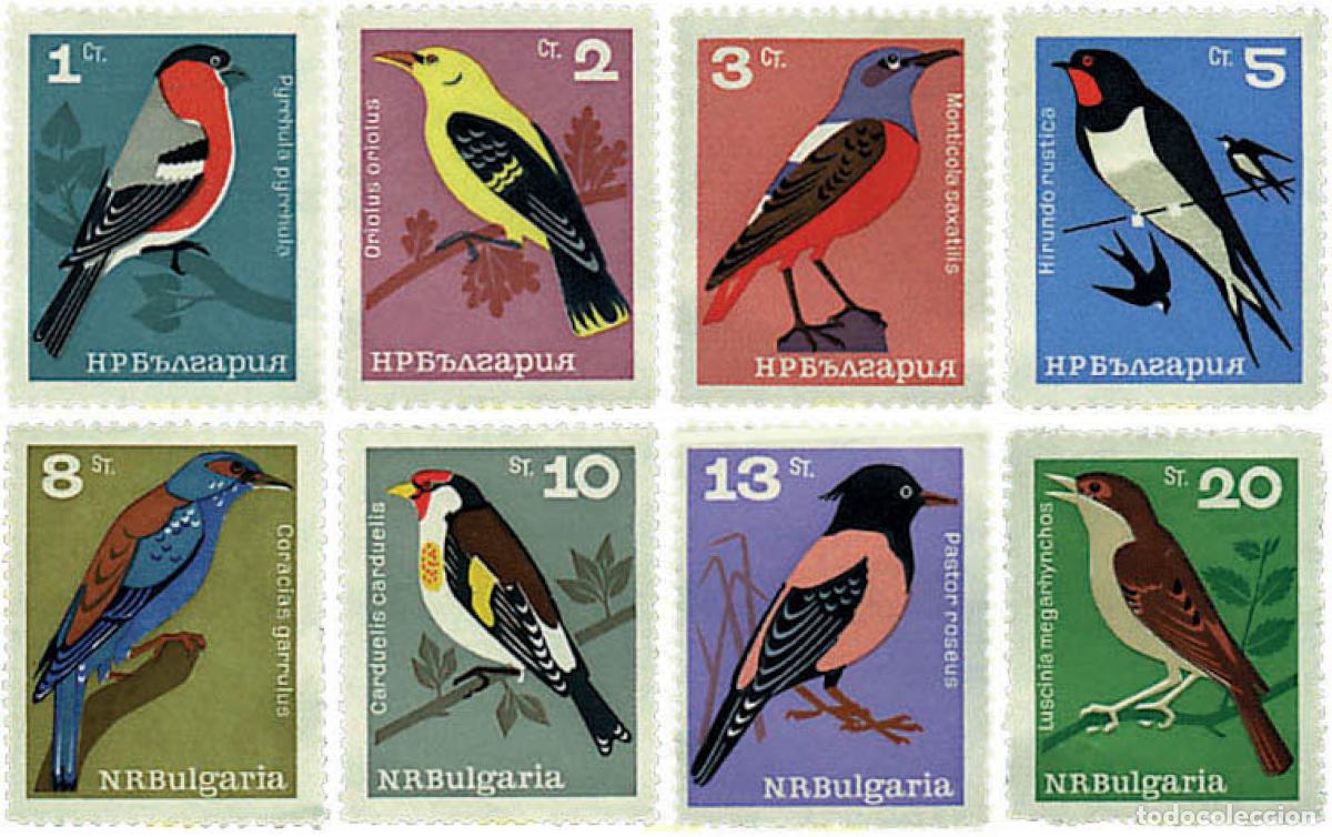 Sellos: 80906 MNH BULGARIA 1965 PAJAROS CANTORES