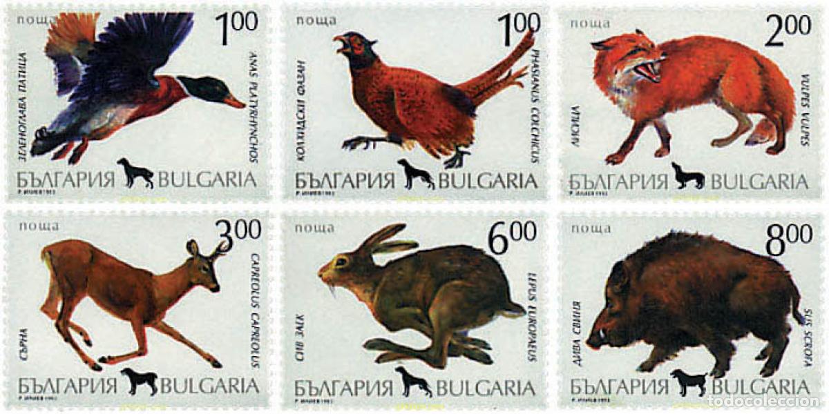 Sellos: 82671 MNH BULGARIA 1993 FAUNA SALVAJE. CAZA