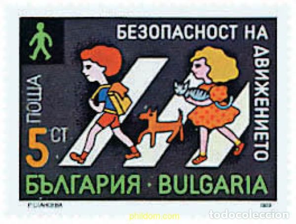 Sellos: 82517 MNH BULGARIA 1989 SEGURIDAD VIAL