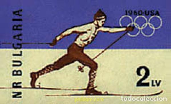 Selos: 16016 MNH BULGARIA 1960 8 JUEGOS OLIMPICOS INVIERNO SQUAW VALLEY 1960