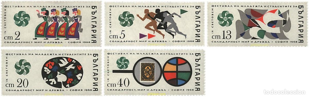 Timbres: 81123 MNH BULGARIA 1968 9 FESTIVAL DE LA JUVENTUD EN SOFIA