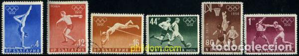 Timbres: 206262 USED BULGARIA 1956 16 JUEGOS OLIMPICOS VERANO MELBOURNE 1956