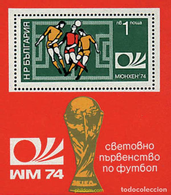 Selos: 81514 MNH BULGARIA 1974 COPA DEL MUNDO DE FUTBOL. ALEMANIA-74