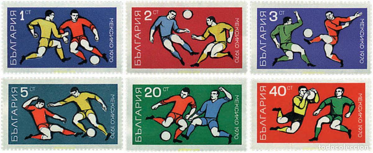 Selos: 81400 MNH BULGARIA 1970 COPA DEL MUNDO DE FUTBOL. MEXICO-70