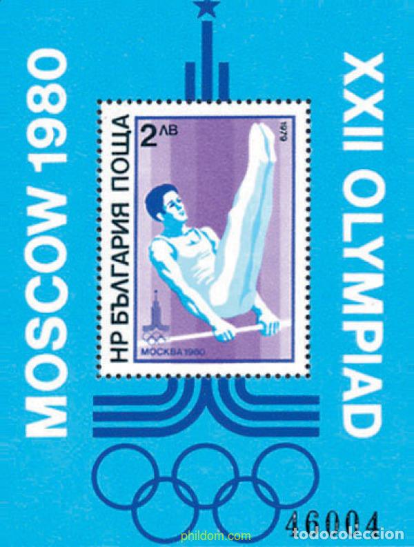 Briefmarken: 81988 MNH BULGARIA 1979 22 JUEGOS OLIMPICOS VERANO MOSCU 1980