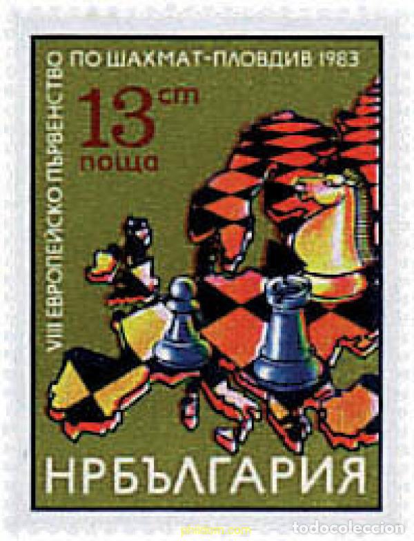 Briefmarken: 82173 MNH BULGARIA 1983 8 CAMPEONATO DE EUROPA DE AJEDREZ