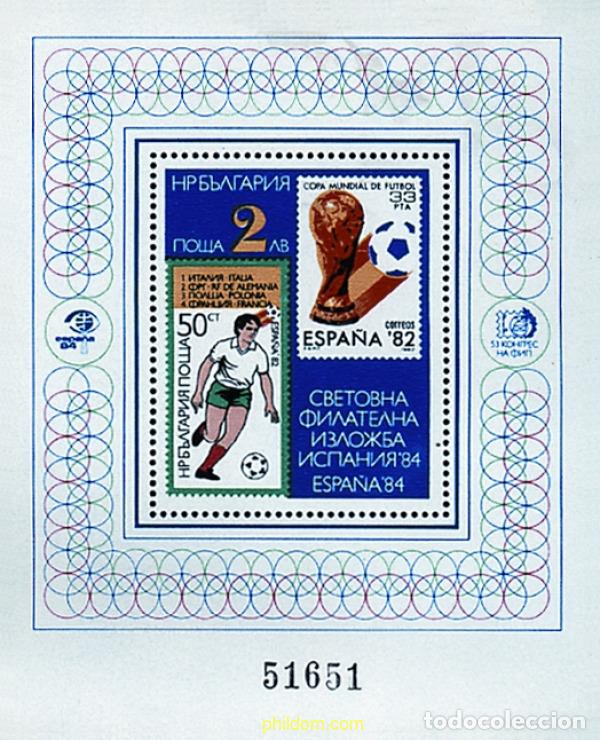 Sellos: 82204 MNH BULGARIA 1984 ESPA&Ntilde;A 84. EXPOSICION FILATELICA INTERNACIONAL